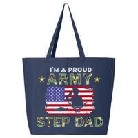 Proud Army StepDad-I'm A Proud Army Step Dad Camouflage Army 25L Jumbo Tote