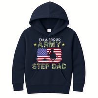 Proud Army StepDad-I'm A Proud Army Step Dad Camouflage Army Kids Hoodie