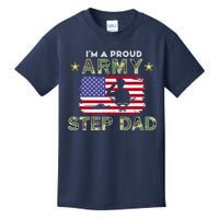 Proud Army StepDad-I'm A Proud Army Step Dad Camouflage Army Kids T-Shirt