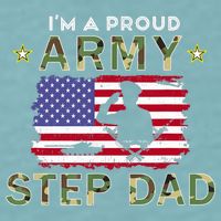 Proud Army StepDad-I'm A Proud Army Step Dad Camouflage Army Sueded Cloud Jersey T-Shirt