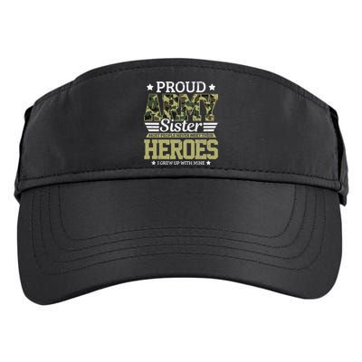 Proud Army Sister Military Soldier Brother Pride Gift Adult Drive Performance Visor