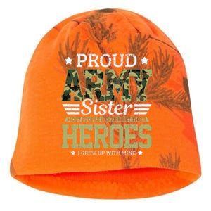 Proud Army Sister Military Soldier Brother Pride Gift Kati - Camo Knit Beanie