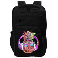 Pop Art Summer Time Headphones Pineapple Impact Tech Backpack