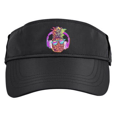 Pop Art Summer Time Headphones Pineapple Adult Drive Performance Visor