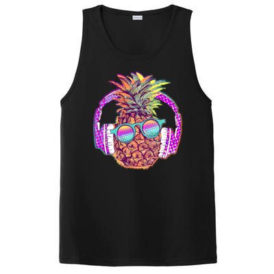 Pop Art Summer Time Headphones Pineapple PosiCharge Competitor Tank