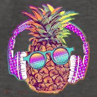 Pop Art Summer Time Headphones Pineapple Vector Backpack