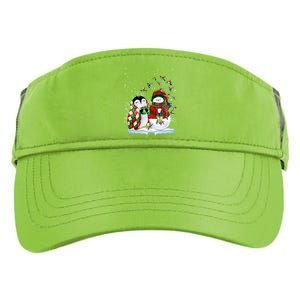 Penguin And Snow Merry Christmas Penguin Lover Meaningful Gift Adult Drive Performance Visor