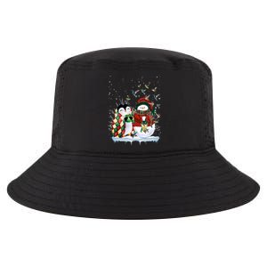 Penguin And Snow Merry Christmas Penguin Lover Meaningful Gift Cool Comfort Performance Bucket Hat