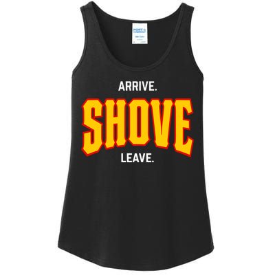 Pittsburgh Arrive Shove Leave Ladies Essential Tank