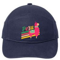 Peru Alpacas South America Vacation 7-Panel Snapback Hat