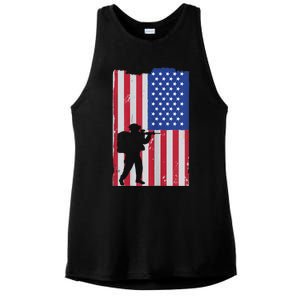 Patriot American Soldier Ladies PosiCharge Tri-Blend Wicking Tank