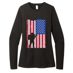 Patriot American Soldier Womens CVC Long Sleeve Shirt