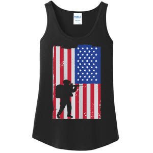 Patriot American Soldier Ladies Essential Tank