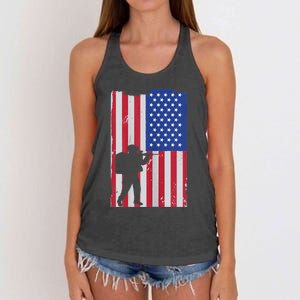 Patriot American Soldier Women's Knotted Racerback Tank