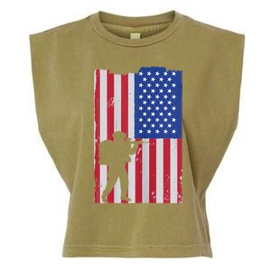 Patriot American Soldier Garment-Dyed Women's Muscle Tee