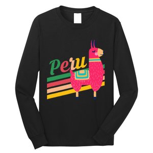 Peru Alpacas South America Vacation Long Sleeve Shirt