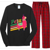 Peru Alpacas South America Vacation Long Sleeve Pajama Set