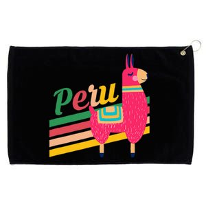 Peru Alpacas South America Vacation Grommeted Golf Towel