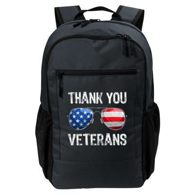 Patriotic America Sunglasses Thank You Veterans Day Gift Daily Commute Backpack