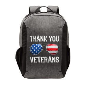 Patriotic America Sunglasses Thank You Veterans Day Gift Vector Backpack