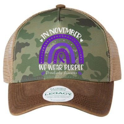 Prematurity Awareness Support In November We Wear Purple Legacy Tie Dye Trucker Hat