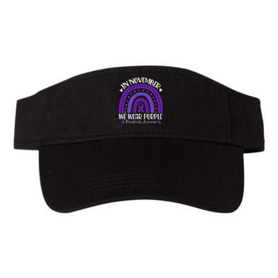 Prematurity Awareness Support In November We Wear Purple Valucap Bio-Washed Visor