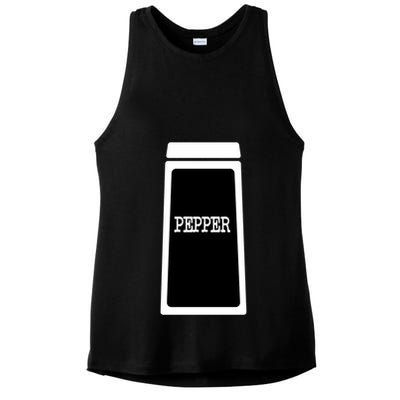 Pepper And Salt Shaker Funny Halloween Matching Couples Gift Ladies PosiCharge Tri-Blend Wicking Tank