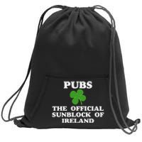 Pubs Arehe Sunblock Of Ireland Drinking Sweatshirt Cinch Pack Bag