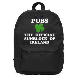 Pubs Arehe Sunblock Of Ireland Drinking 16 in Basic Backpack