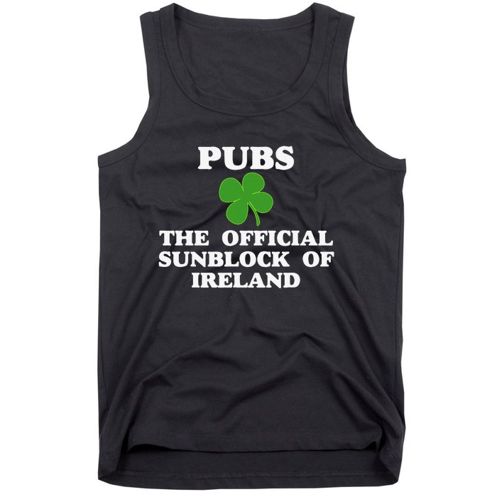 Pubs Arehe Sunblock Of Ireland Drinking Tank Top