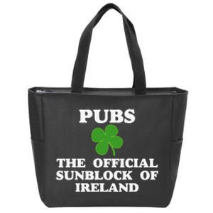 Pubs Arehe Sunblock Of Ireland Drinking Zip Tote Bag