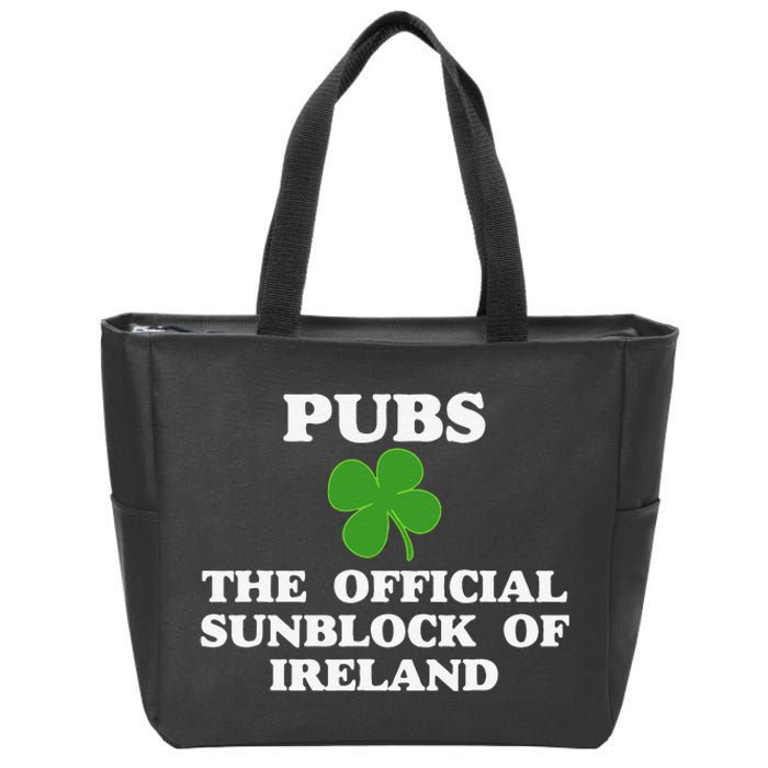 Pubs Arehe Sunblock Of Ireland Drinking Zip Tote Bag