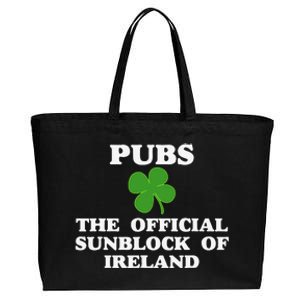 Pubs Arehe Sunblock Of Ireland Drinking Cotton Canvas Jumbo Tote