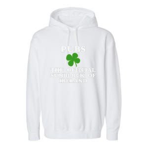 Pubs Arehe Sunblock Of Ireland Drinking Garment-Dyed Fleece Hoodie