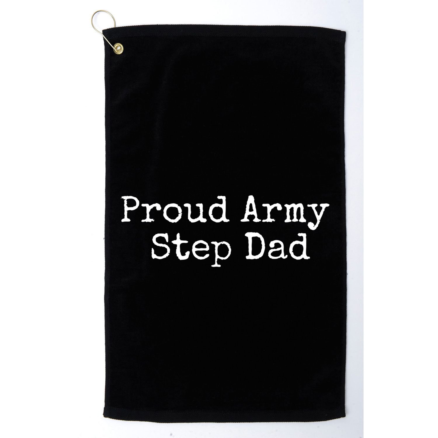 Proud Army Step Dad Gift Golf Towel