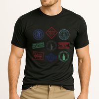 Passport Stamps Travel Cooling Performance Crew T-Shirt