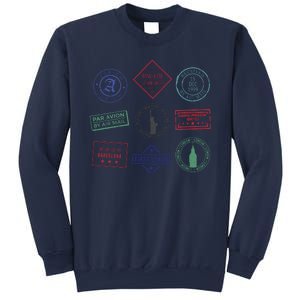 Passport Stamps Travel Sweatshirt