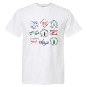 Passport Stamps Travel Garment-Dyed Heavyweight T-Shirt