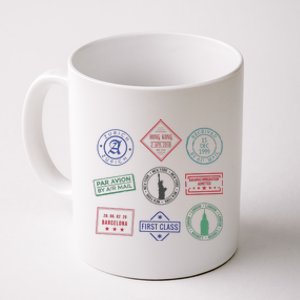 Passport Stamps Travel Coffee Mug