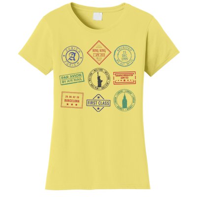 Passport Stamps Travel Women's T-Shirt