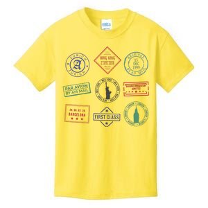 Passport Stamps Travel Kids T-Shirt