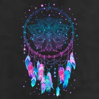 Pastel Dream Catcher 7 Panel Mesh Trucker Snapback Hat