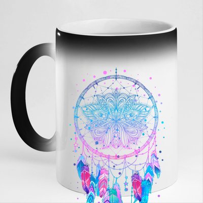 Pastel Dream Catcher 11oz Black Color Changing Mug