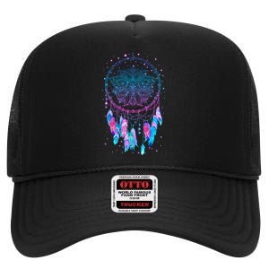 Pastel Dream Catcher High Crown Mesh Back Trucker Hat