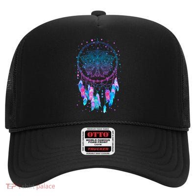Pastel Dream Catcher High Crown Mesh Back Trucker Hat