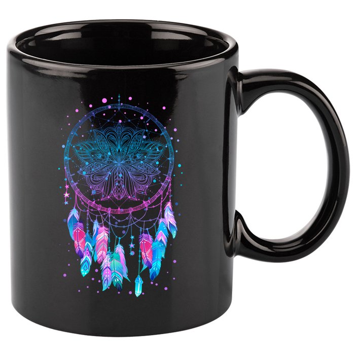 Pastel Dream Catcher 11oz C Handle Ceramic Mug