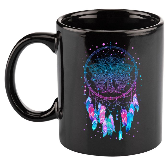 Pastel Dream Catcher 11oz C Handle Ceramic Mug