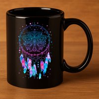 Pastel Dream Catcher 11oz C Handle Ceramic Mug