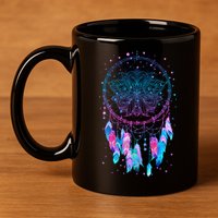 Pastel Dream Catcher 11oz C Handle Ceramic Mug