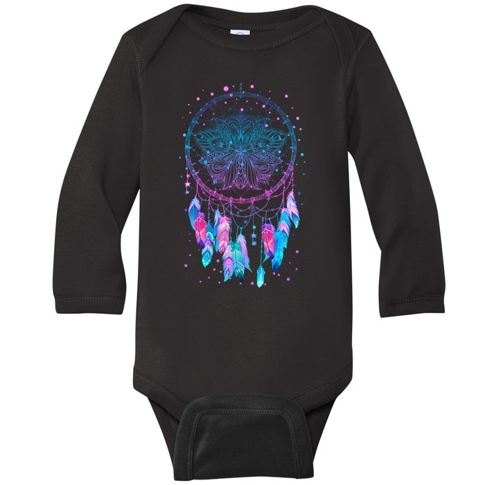 Pastel Dream Catcher Baby Long Sleeve Bodysuit